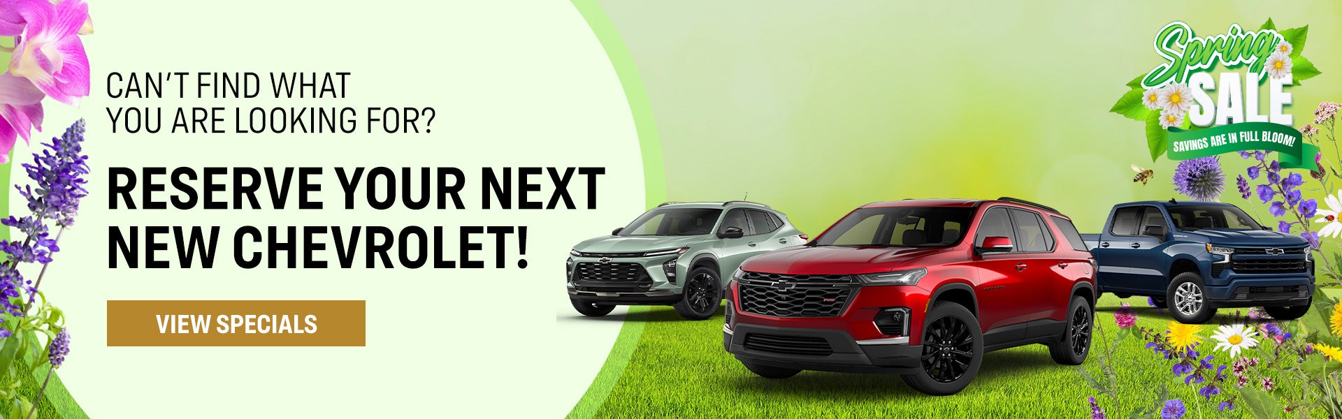 Reserve Your Next New Chevrolet!