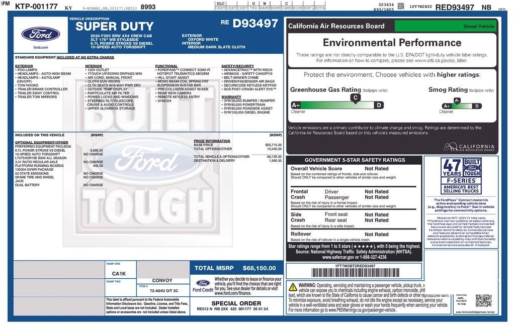 2024 Ford Super Duty F-250 SRW XL