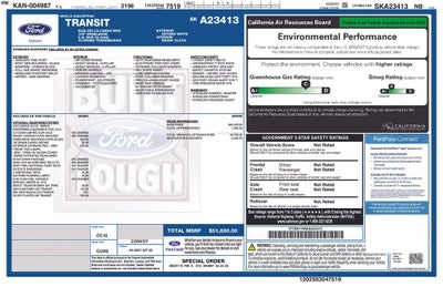 2025 Ford Transit Cargo Van Base