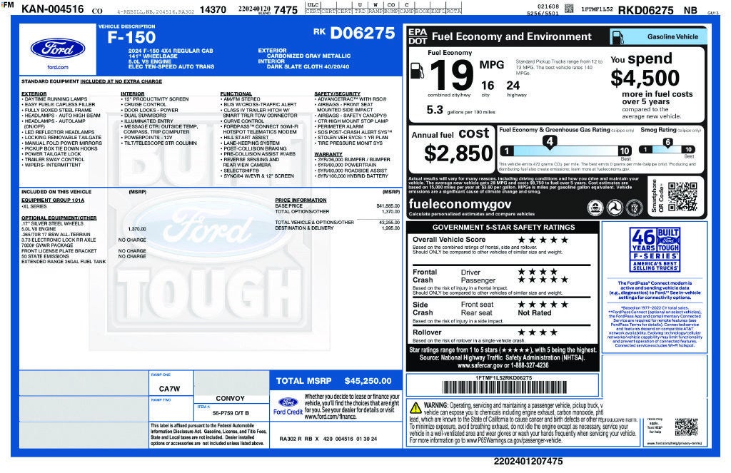 2024 Ford F-150 XL