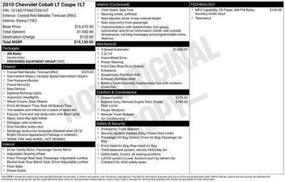 2010 Chevrolet Cobalt LT w/1LT