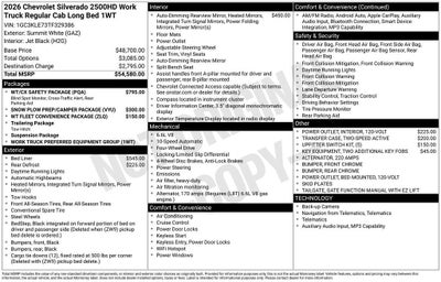 2026 Chevrolet Silverado 2500 HD WT