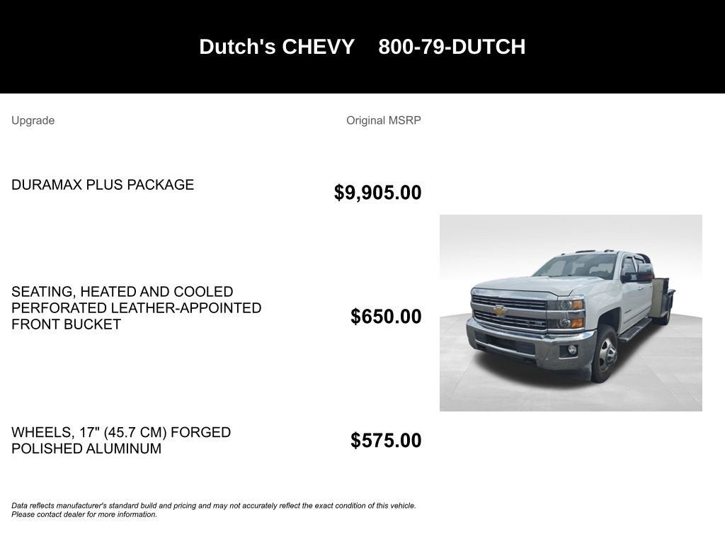 2015 Chevrolet Silverado 3500 HD LTZ