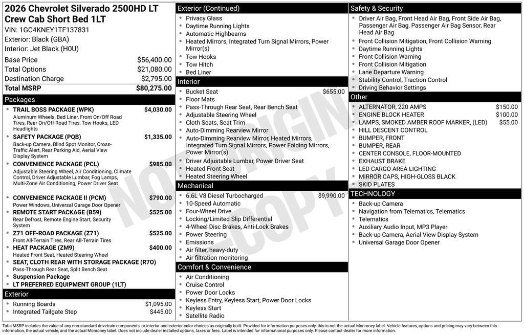 2026 Chevrolet Silverado 2500 HD LT