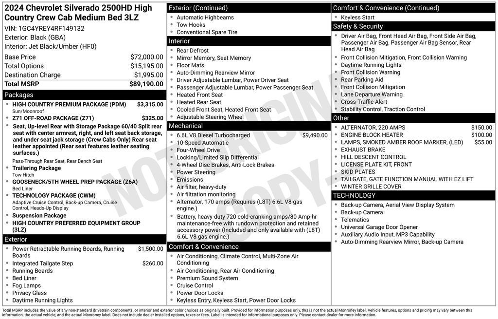 2024 Chevrolet Silverado 2500 HD High Country