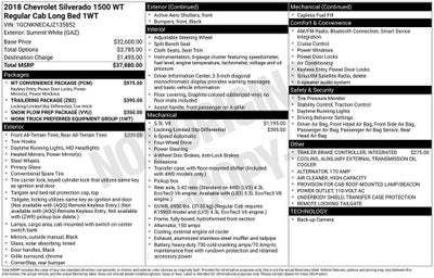 2018 Chevrolet Silverado 1500 Work Truck