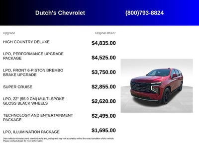 2025 Chevrolet Tahoe High Country