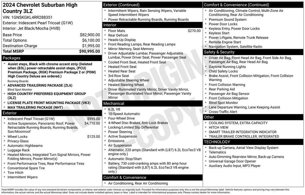 2024 Chevrolet Suburban High Country