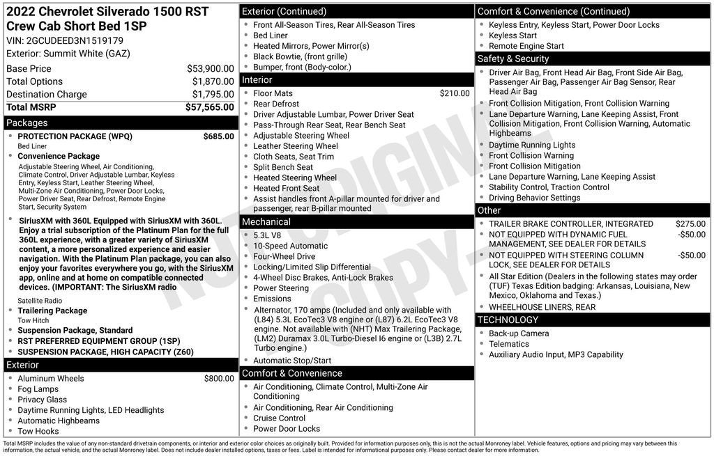 2022 Chevrolet Silverado 1500 RST