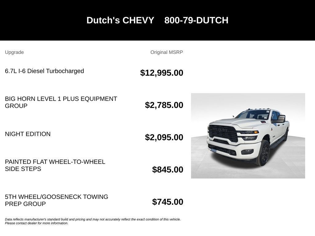 2026 RAM 3500 Big Horn