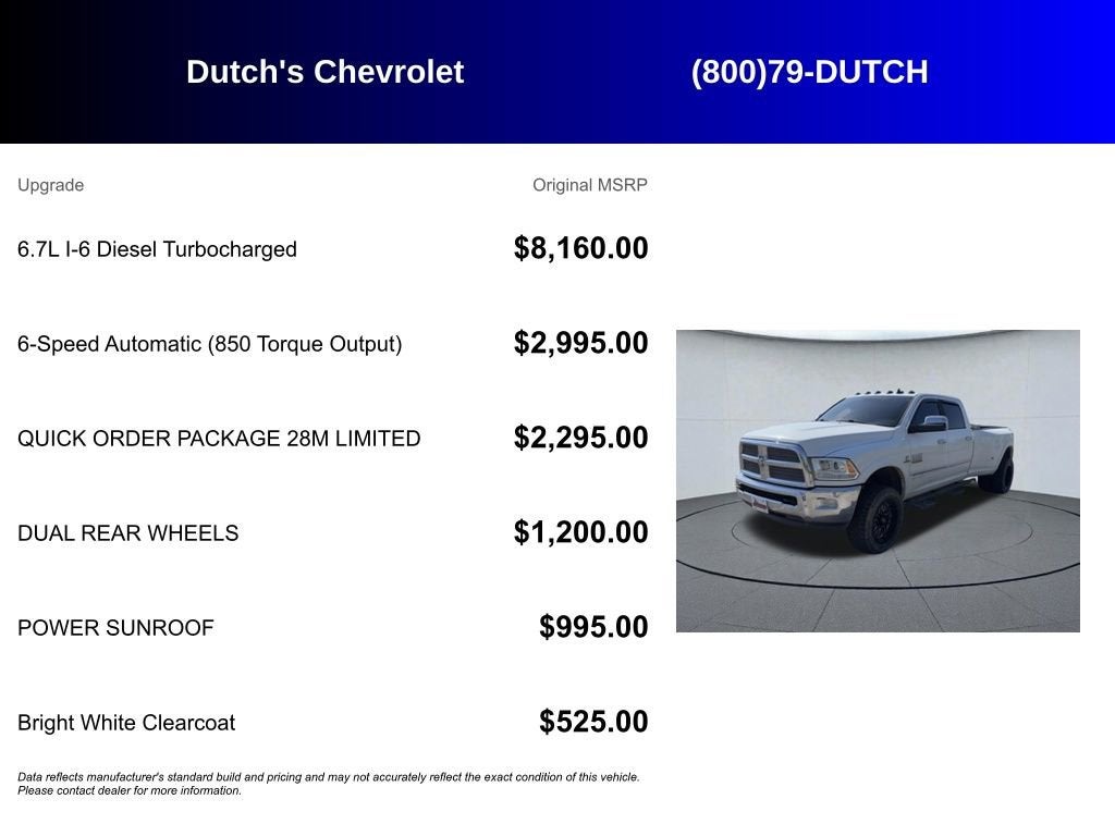 2014 RAM 3500 Longhorn Limited