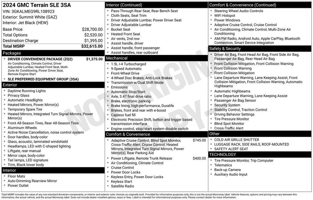 2024 GMC Terrain SLE