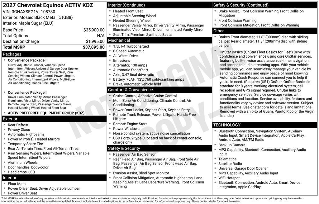 2027 Chevrolet Equinox ACTIV