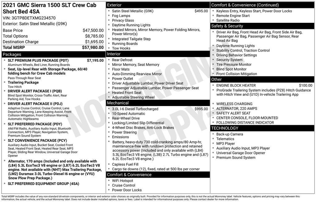 2021 GMC Sierra 1500 SLT