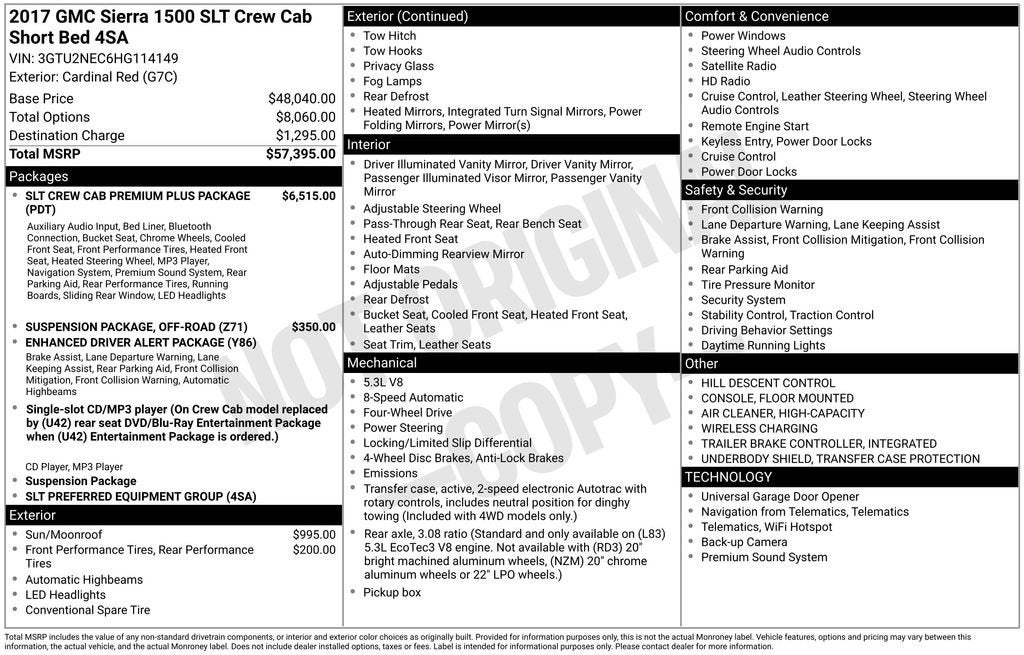 2017 GMC Sierra 1500 SLT