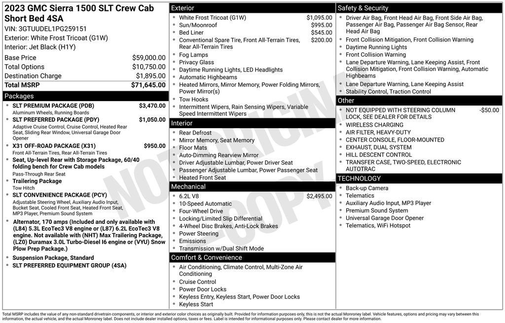 2023 GMC Sierra 1500 SLT