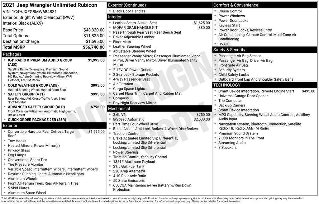 2021 Jeep Wrangler Unlimited Rubicon