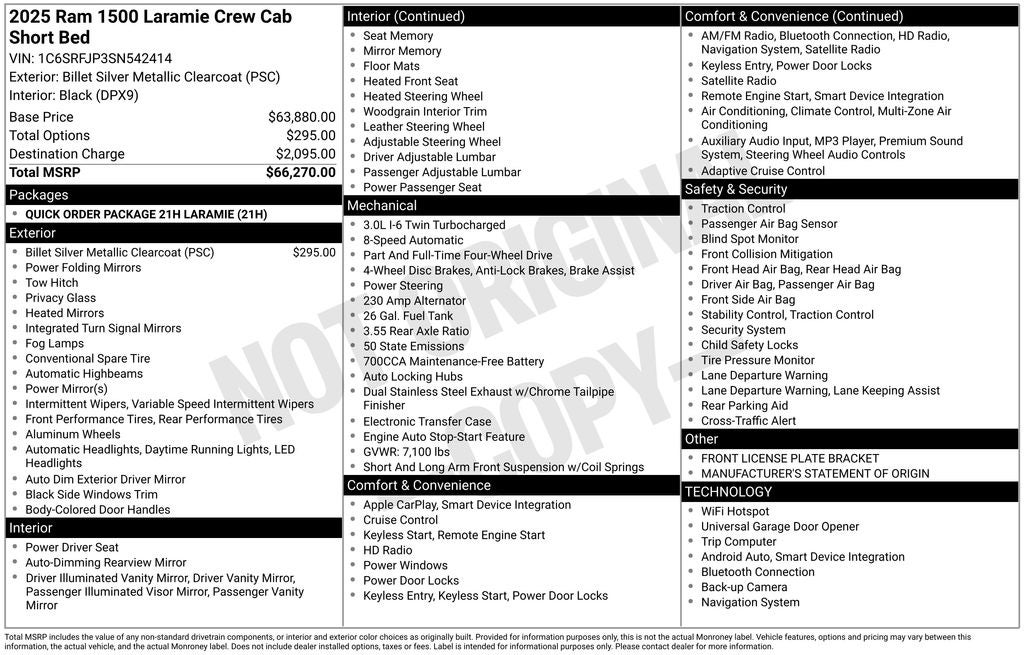 2025 RAM 1500 Laramie