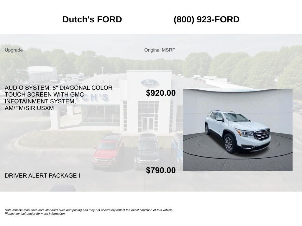 2019 GMC Acadia SLE-2