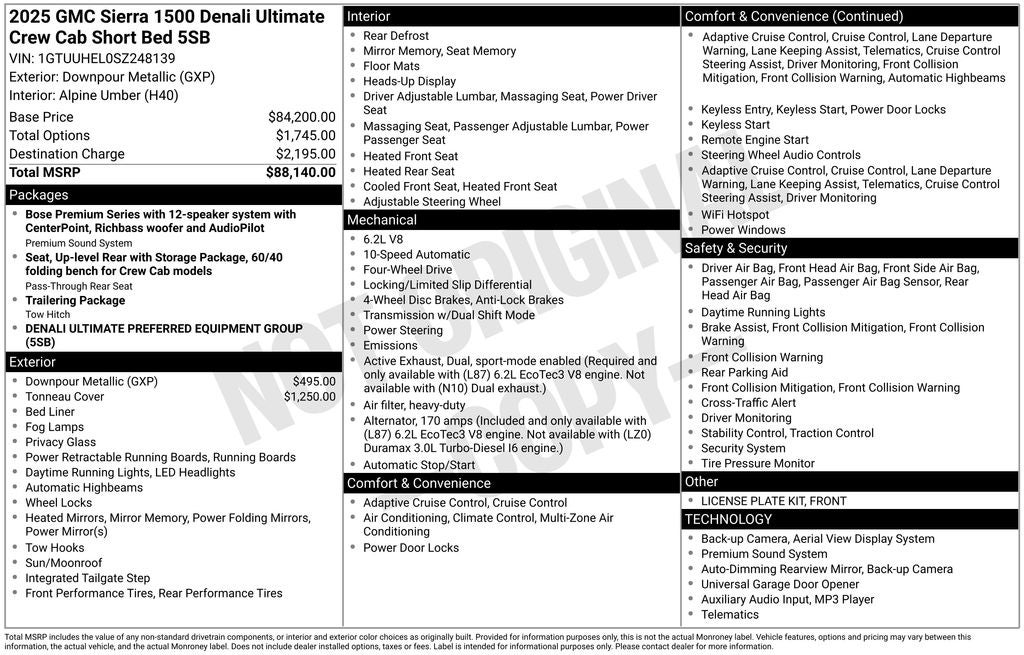 2025 GMC Sierra 1500 Denali Ultimate