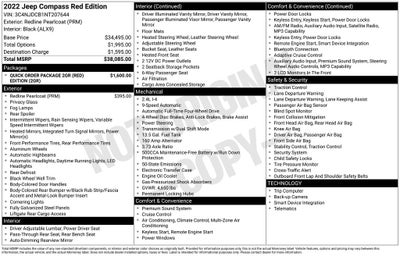 2022 Jeep Compass (RED) Edition