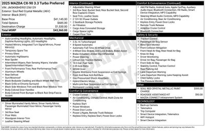 2025 Mazda Mazda CX-90 3.3 Turbo Preferred